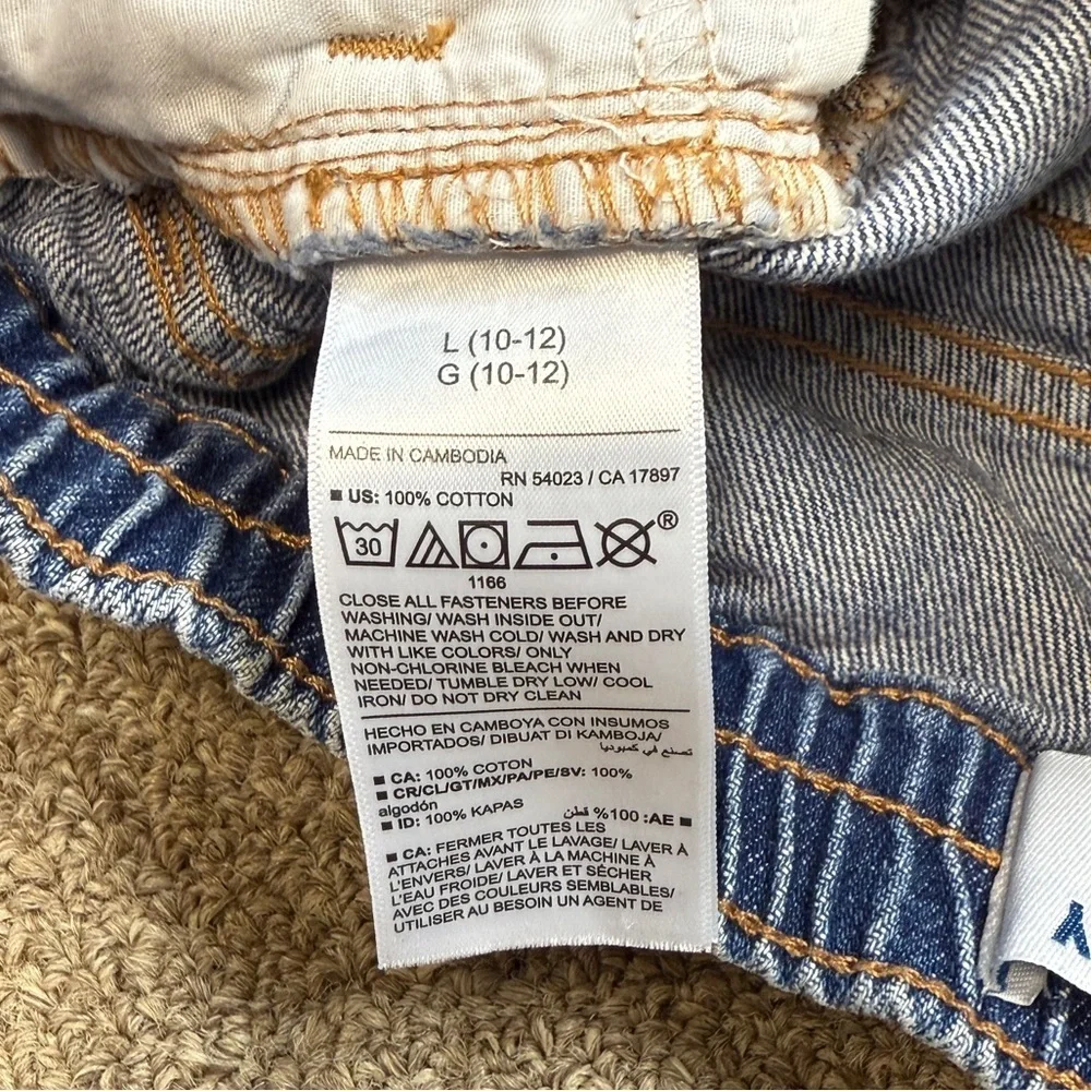 ⚡️3/$20⚡️Old Navy: Girls High Waisted Button Front Jean Skirt, Size L(10-12)